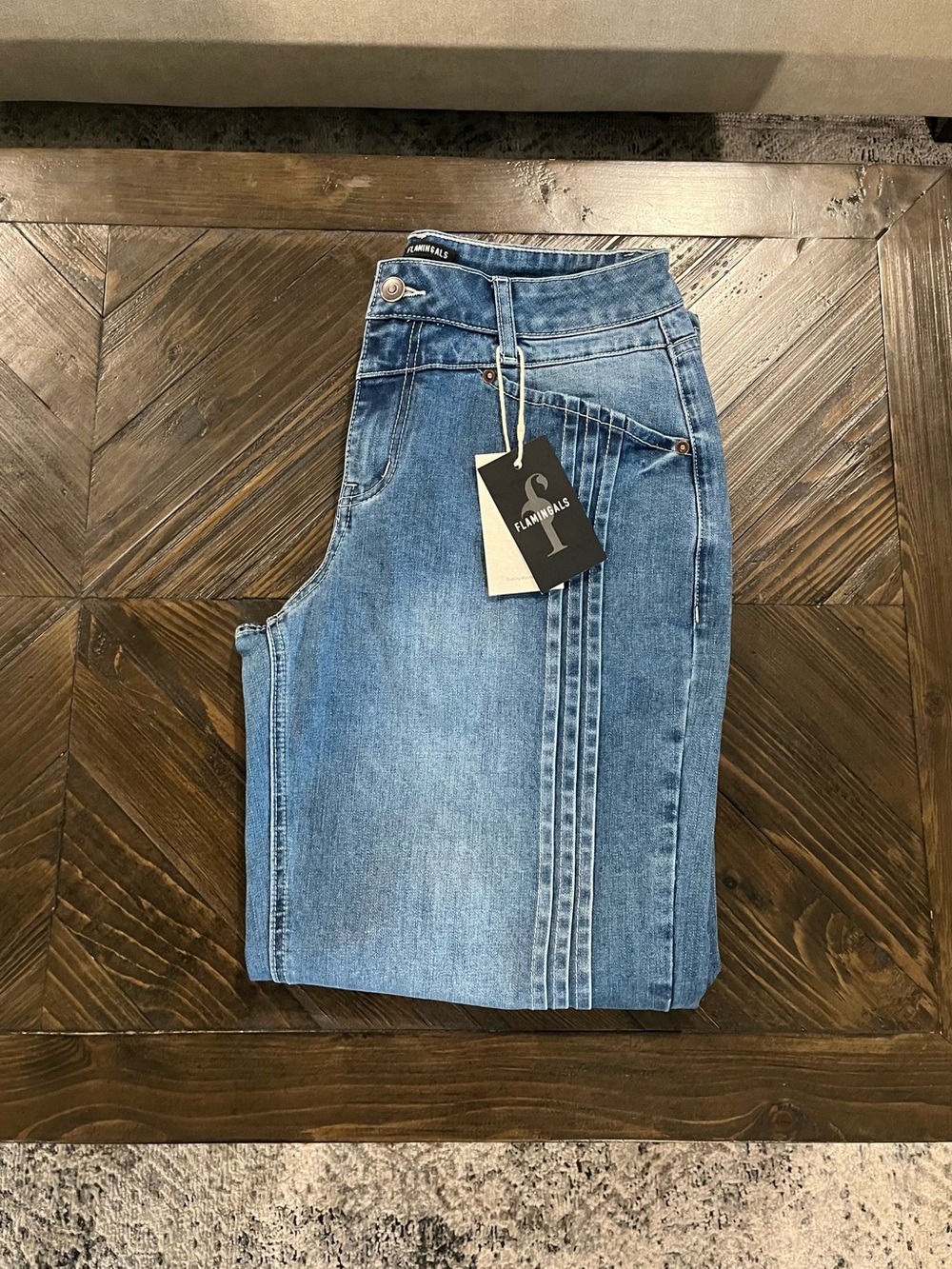 Flauntrails Women’s Light Blue Straight-Leg Jeans